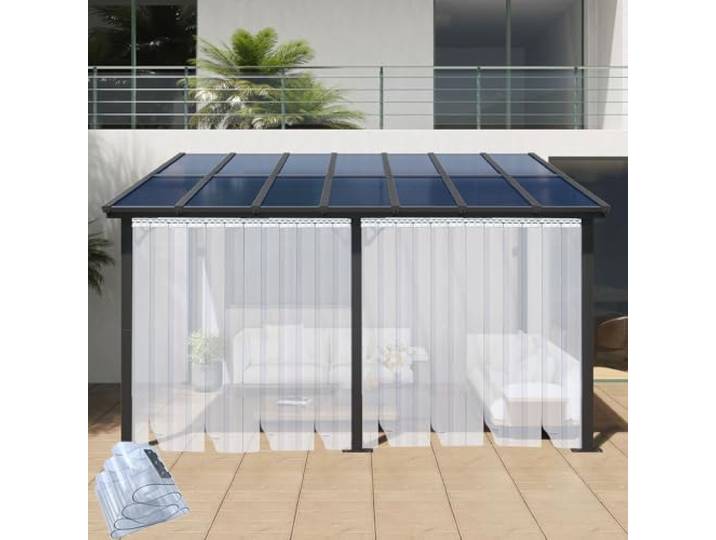 Walk-In-Kühl-/Gefrierschrank Kunststoff-Streifenvorhang-Tür-Set Klar Glatt Cortina De Pvc Kit WGHGCF(2.0mm,1.2MX2.2M)
