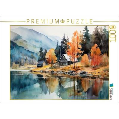 CALVENDO Puzzle Laubfärbung | 1000 Teile Lege-Größe 64x48cm Foto-Puzzle für glückliche Stunden