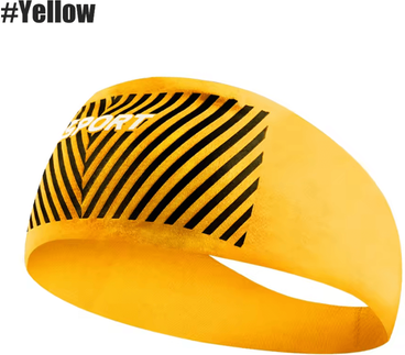 Inspire Curations Absorbent Sports Sweat Headband For Cycling Yoga Gym And Outdoor Training yellow