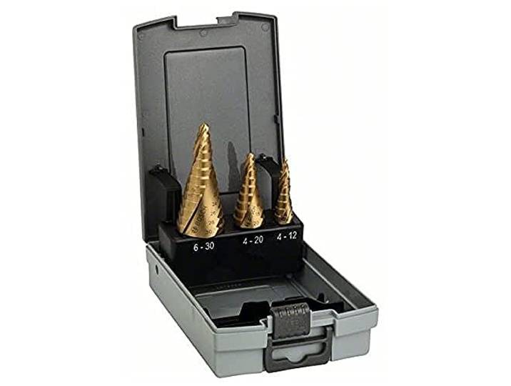 Bosch Professional 3-Delig Stapboorset Hss-Tin Met 3-Vlakschacht