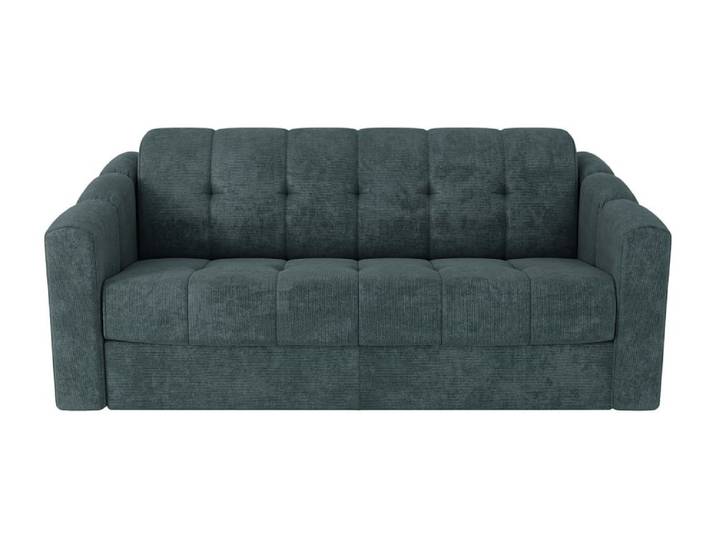Canapé convertible polyester 3 places bleu canard