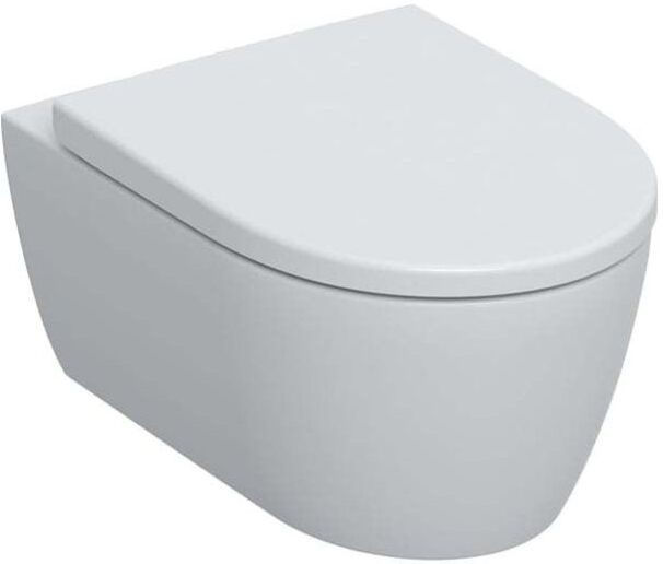Geberit iCon Wand-Tiefspül-WC Set 501663JT1 36x53cm, geschlossene Form, rimfree, mit WC-Sitz, weiß-alpin