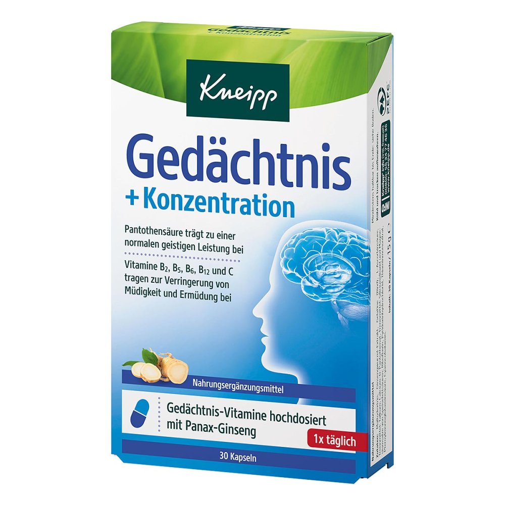 Kneipp GmbH Kneipp Gedächtnis + Konzentration Kapseln 10032685