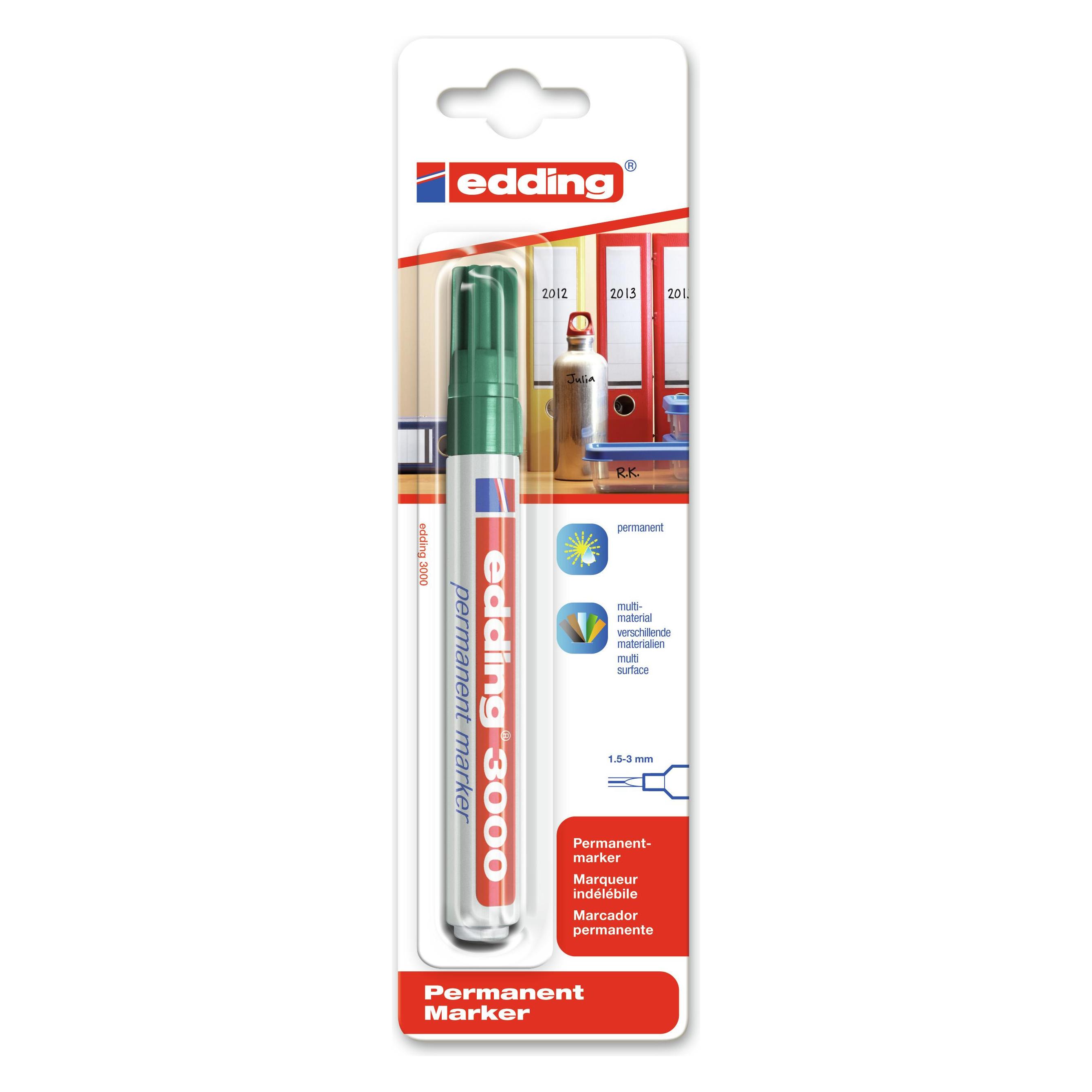 Magni Permanentmarker 3000 1,5-3mm grün Blister (1x) (4-3000-1-1004)