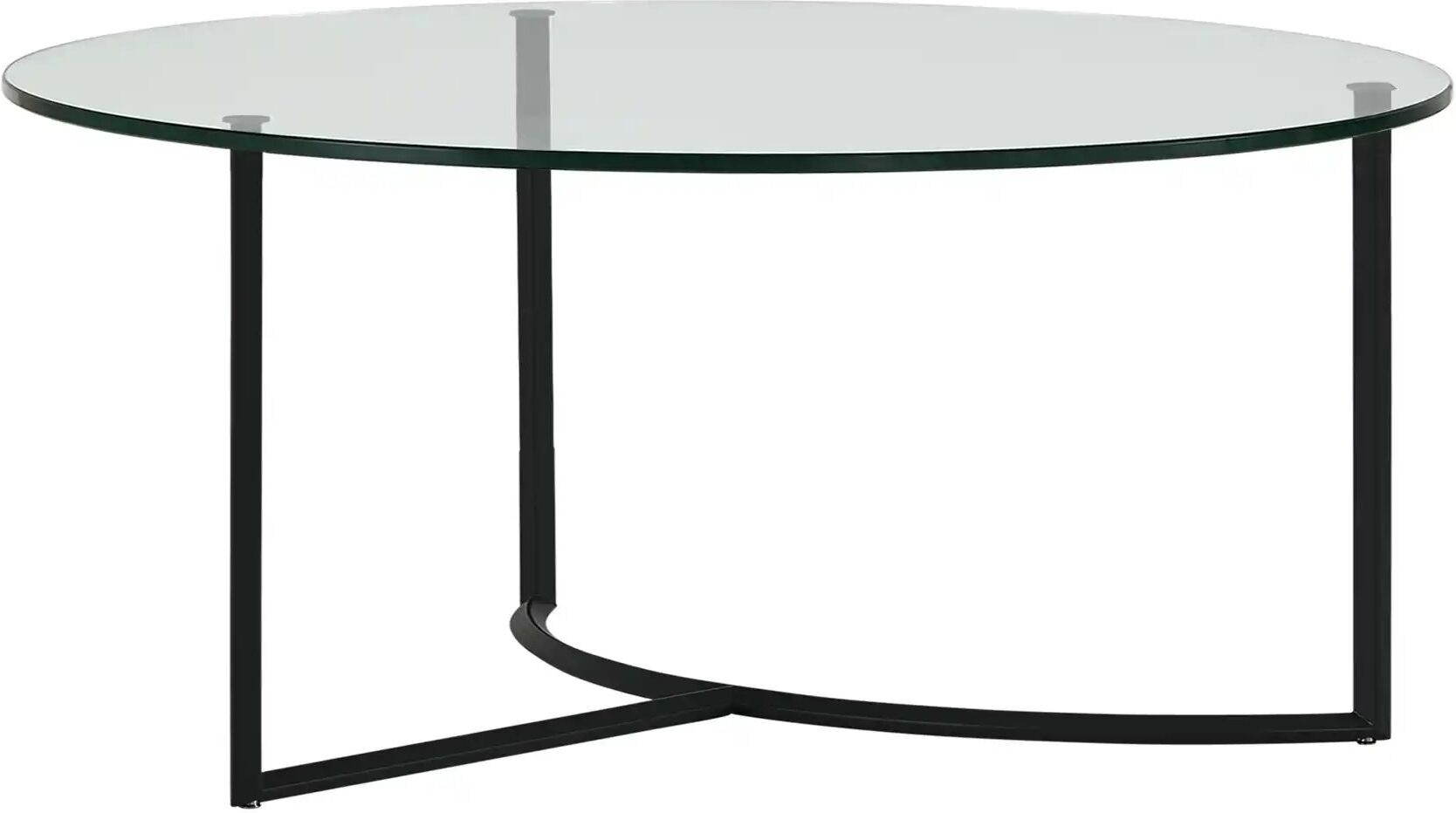 Höffner Couchtisch  Hesel ¦ transparent/klar ¦ Maße (cm): H: 31  Ø: 70