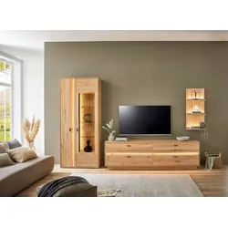 IDEAL Wohnen Wohnwand Boca Holzoptik Eiche Artisan