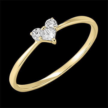 Edenly Ring Kostbares Geheimnis - Mini Lovely - Gelbgold, 9 Karat, mit Diamante
