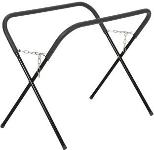 Garvee Heavy Duty Folding Work Stand – 750 lbs Capacity, Portable Steel Workbench, Rust Resistant, Adjustable Height