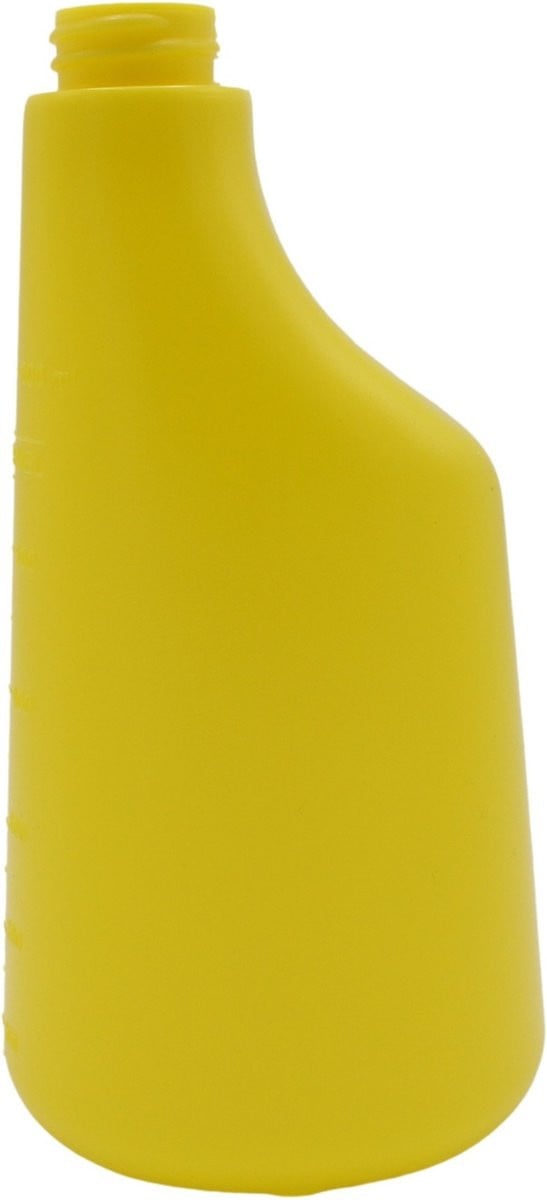 Fles 600 ml geel polyethyleen