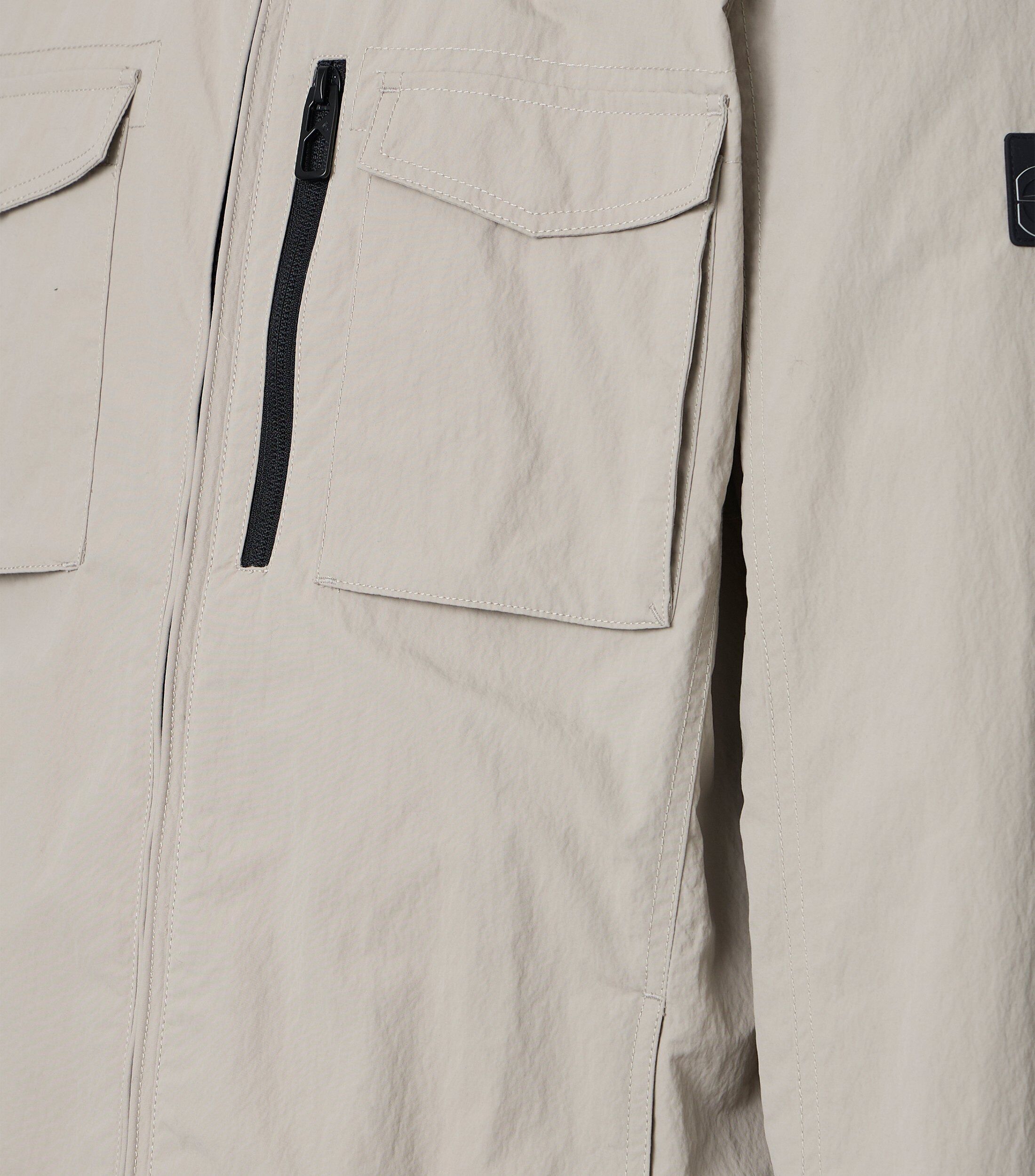 Sommerjacke CASAMODA "CASAMODA Sommerjacke uni", Herren, Gr. XL, beige, 100% Polyamid, Jacken