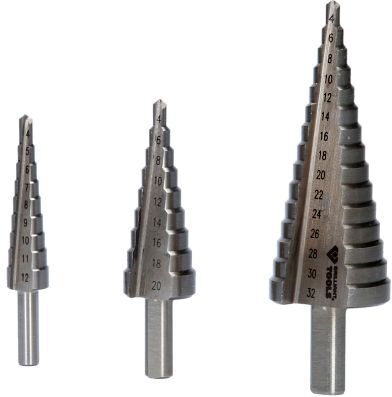 Brilliant Tools Stufenbohrer-Satz Stufenbohrer-Satz, 3-Tlg, Ø 4 - 32 Bt101925
