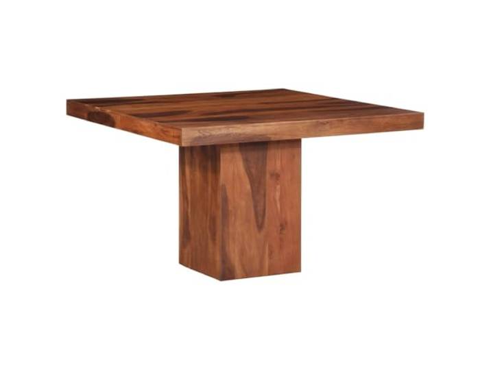 Fisinber Esstisch Massivholz Akazie 120x120x77 cm Quadratisch Küchentisch Holztisch aus massivem Akazienholz mit honigfarbener Lackierung für Küche und Esszimmer mit einzigartiger Optik.
