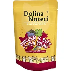 DOLINA NOTECI Superfood -  Huhn und Rindfleisch mit Seebrasse -Beutel 85g