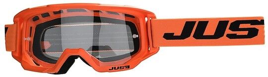 Occhiali Maschera Moto Cross Enduro Just1 Vitro Orange taglia unica