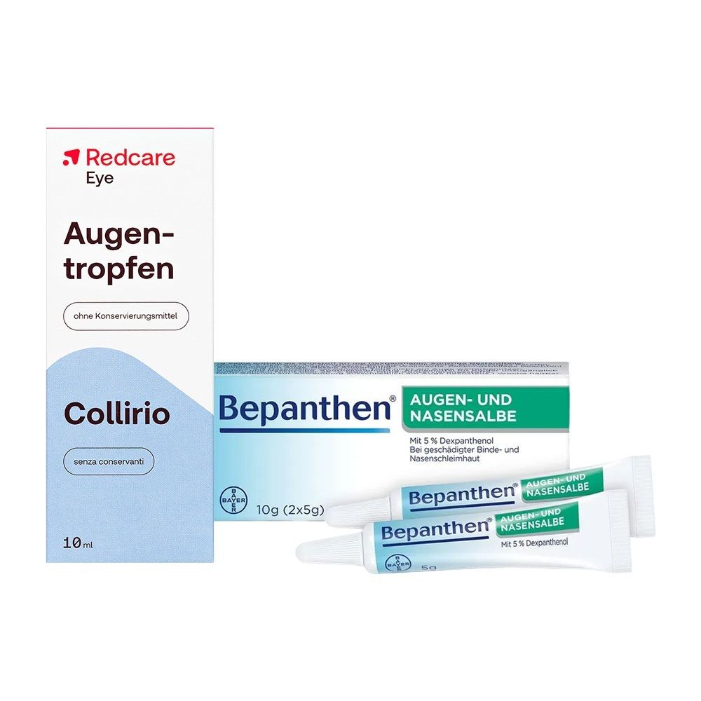 Bepanthen Augen+Nasensalbe und Augentropfen Redcare 1 St Set