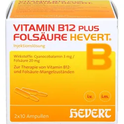 Vitamin B12 + Folsäure Hevert 40 ML