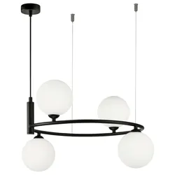 Pendelleuchte Ring Schwarz max. 25 Watt