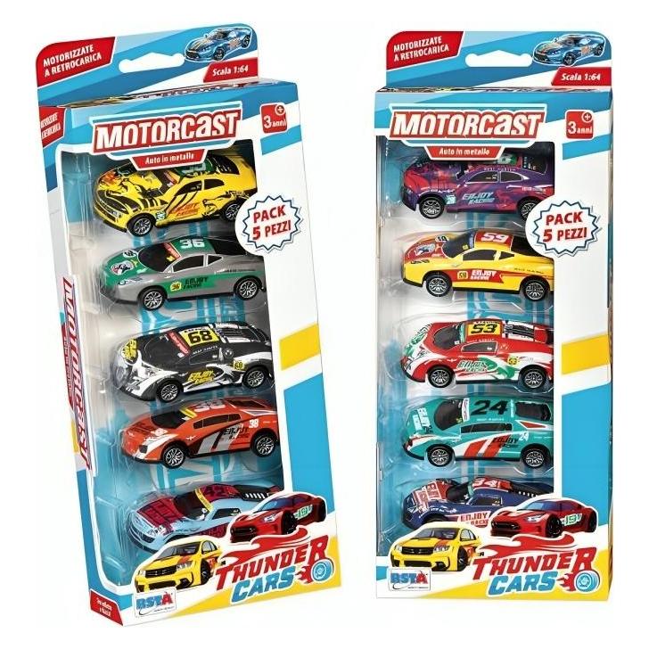 Rs Toys 5 Auto Motorcast Metallo Pullback (36933771)