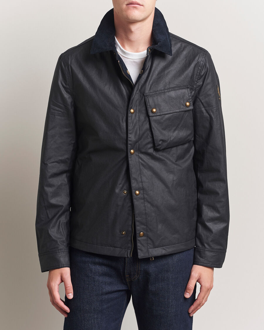 Belstaff Ground Wax Jacket Dark Navy men L Blå