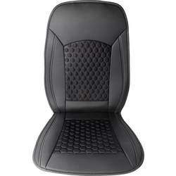 HP Autozubehör 19163 Sitzauflage Premium Sitzauflage Kunstleder Schwarz Fahrersitz, Beifahrersitz