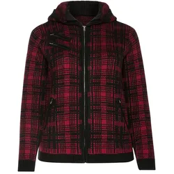 Cardigan mit Kapuze - rot - 52/54