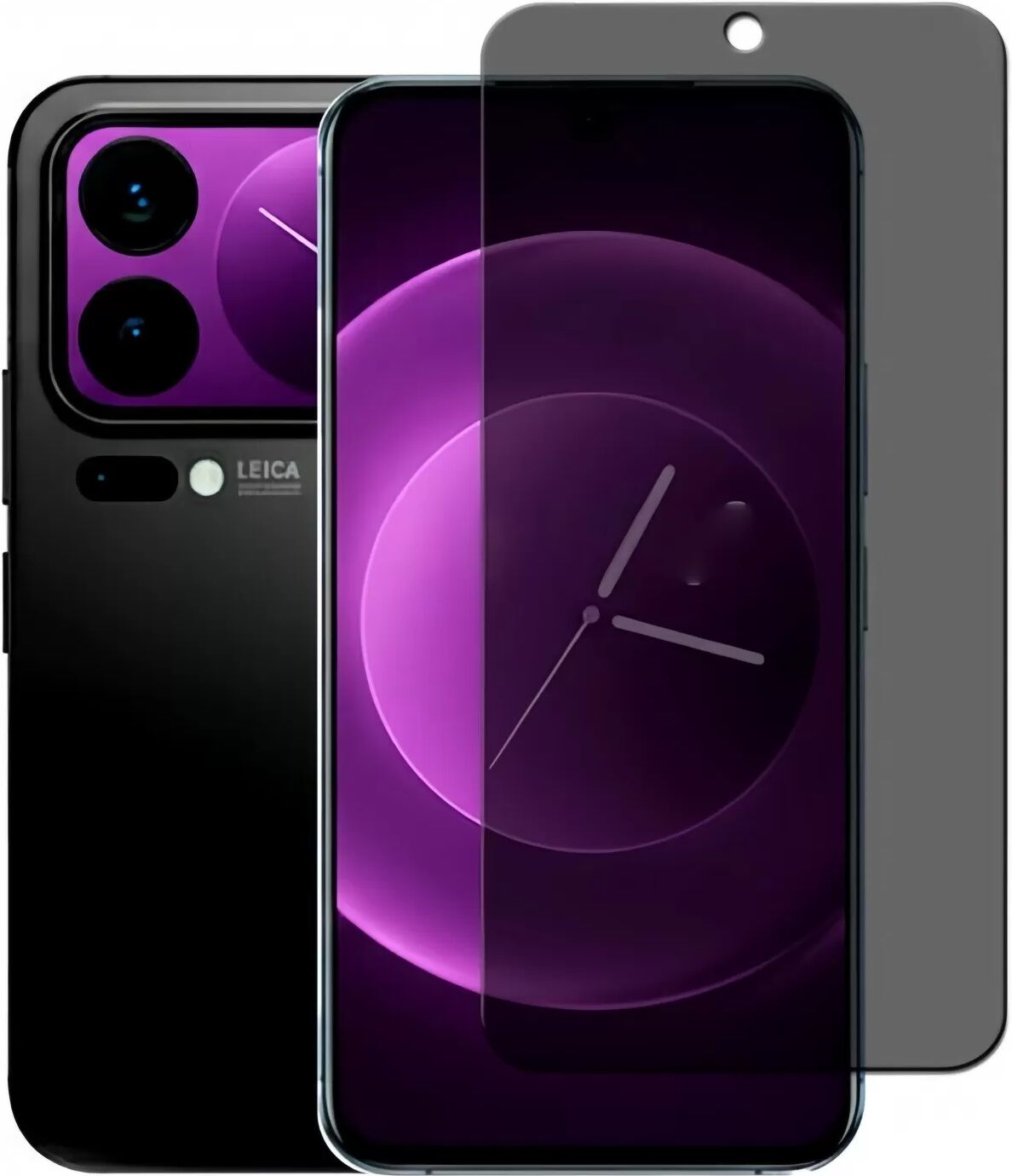 INF Hochwertiger Blickschutz aus gehärtetem Glas mit Fingerabdruck-Entsperrung kompatibel mit Xiaomi 17 Pro