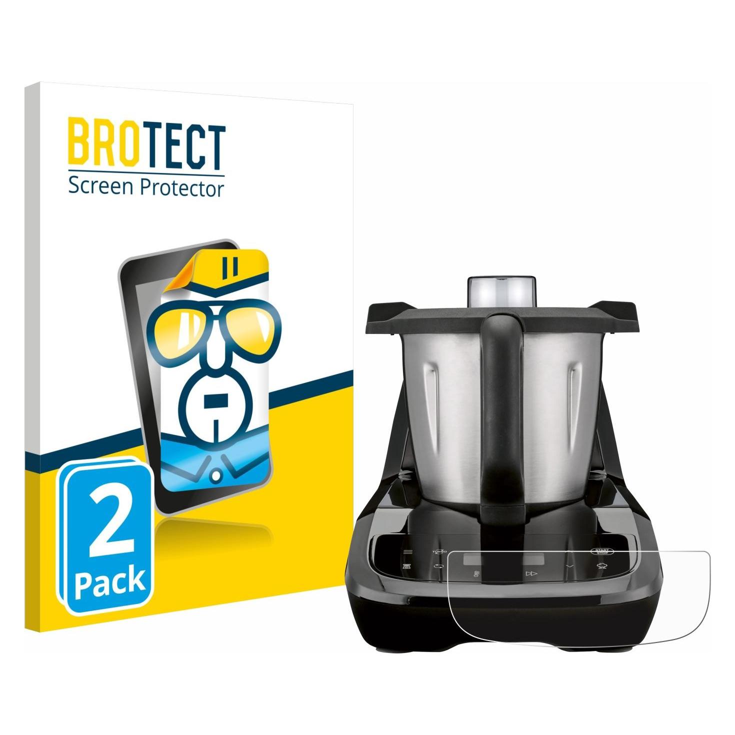 BROTECT Schutzfolie für SilverCrest Monsieur Cuisine compact Displayschutz Displayschutzfolie Folie Klar (1861596)