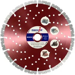 Marcrist Diamanttrennscheibe - 230mm - für Beton und Stahl - Mi850