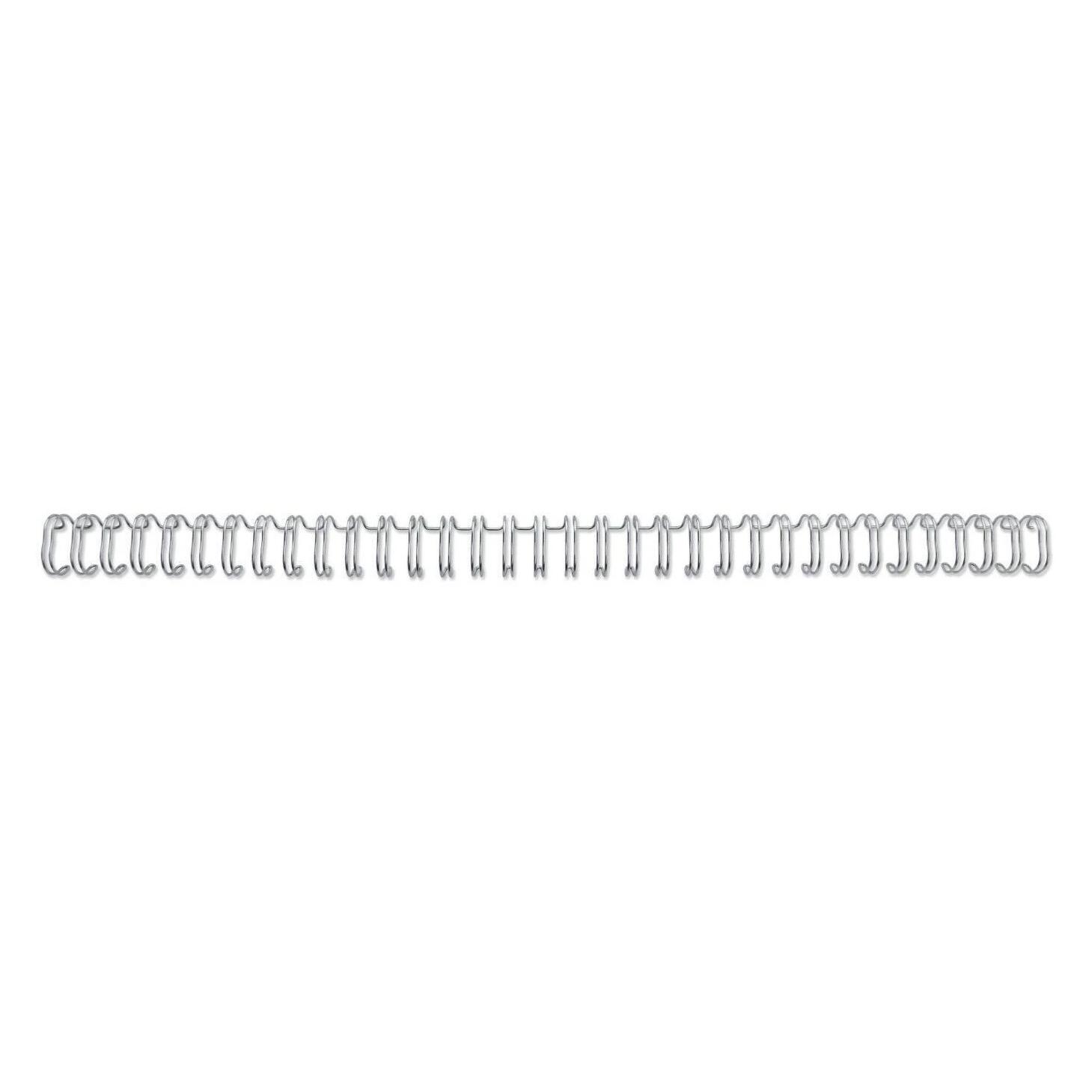 GBC Binderücken Draht 12.5mm, 34 Ringe, silber, 100 Stk. (RG810897)