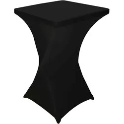 Oviala Business Stehtischhusse quadratisch schwarz 70x70x80 cm