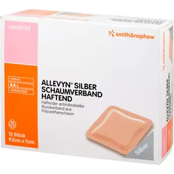 Allevyn Silber Schaumverband Haftend 9.5x11cm 12 ST