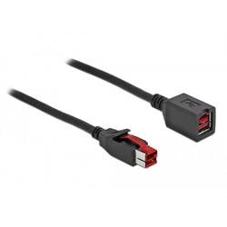 Delock USB-Stromkabel PoweredUSB 24V Stecker, PoweredUSB 24V Buchse 4.00 m Schwarz 85988