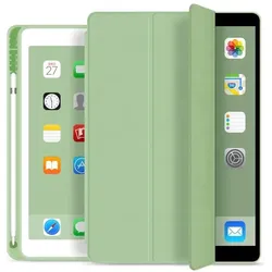 eSTUFF Seattle Pencil Case (Apple iPad 2017 (5. Gen), Apple iPad 2018 (6. Gen)), Tablet Hülle, Grün