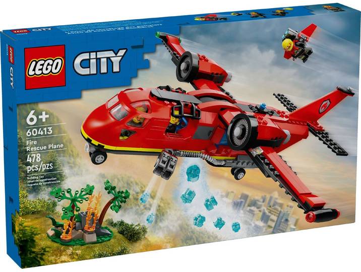 LEGO® LEGO® City 60413 Löschflugzeug Konstruktionsspielsteine, (478 St)