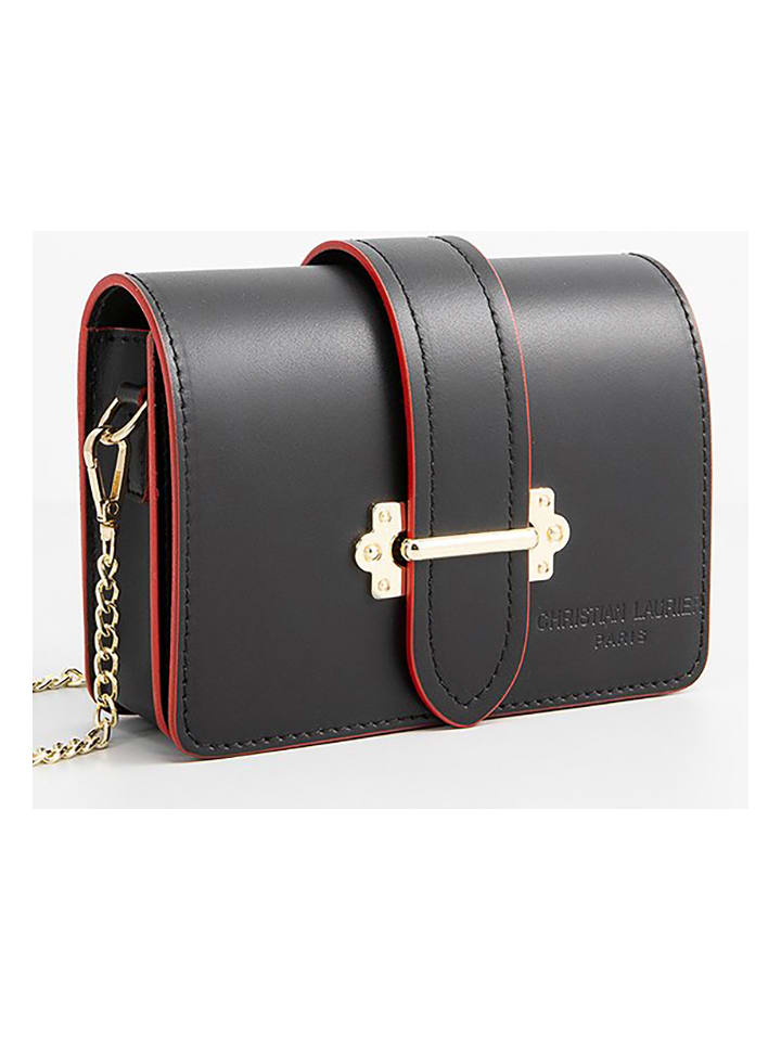Christian Laurier Leder-Umhängetasche "Tory" in Schwarz - (B)18 x (H)10,5 x (T)5 cm - onesize