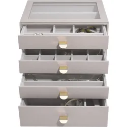 Stackers Schmuckkästchen classic taupe mit 4 Schubladen