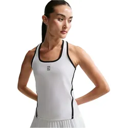 NIKE Advantage Dri-FIT Tennis Tanktop Damen 100 - white/black L