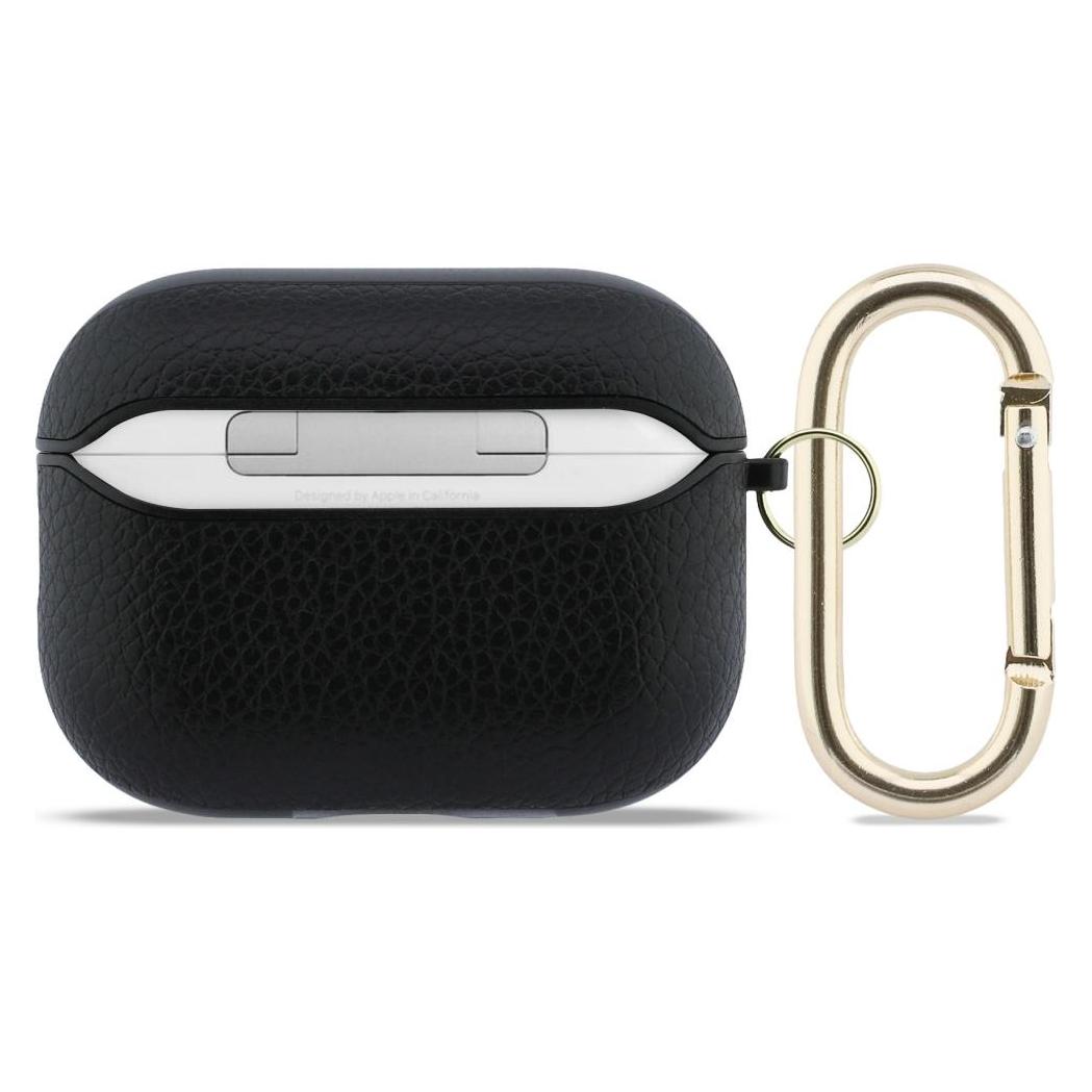 Guess Case Grained Classic Logo Hook for AirPods Pro 3 black (Kopfhörer Hülle) (GUAP3PGUGMK)