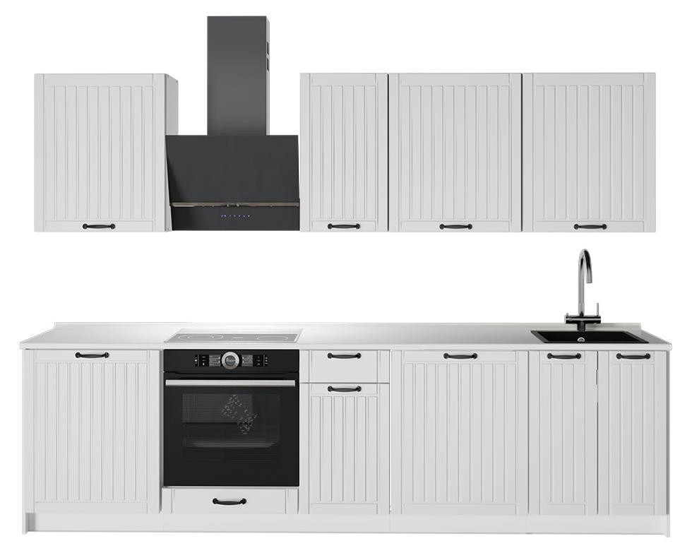 Vicco Fame-Line Complete keukeneenheid Wit Landhuis, Breedte: 280 cm