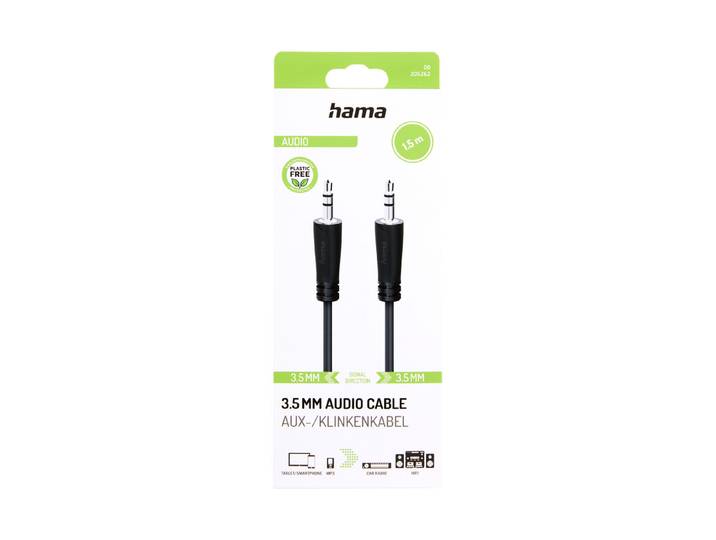Audiokabel 00205262 1.5 m Schwarz