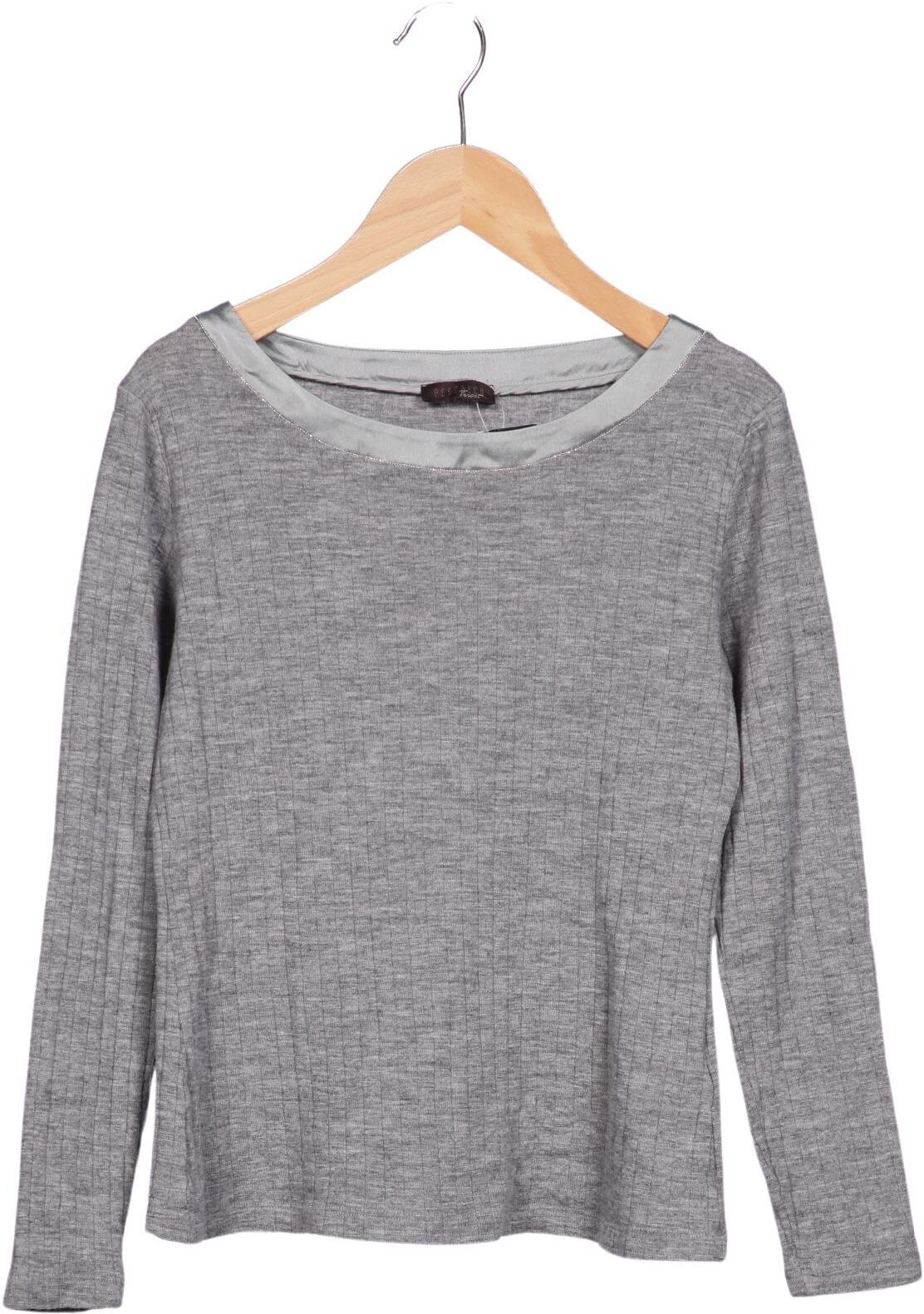 Peserico Damen Pullover, Grau, Gr. EU 40 (IT 46), Wolle / Seide / Elasthan - Second Hand