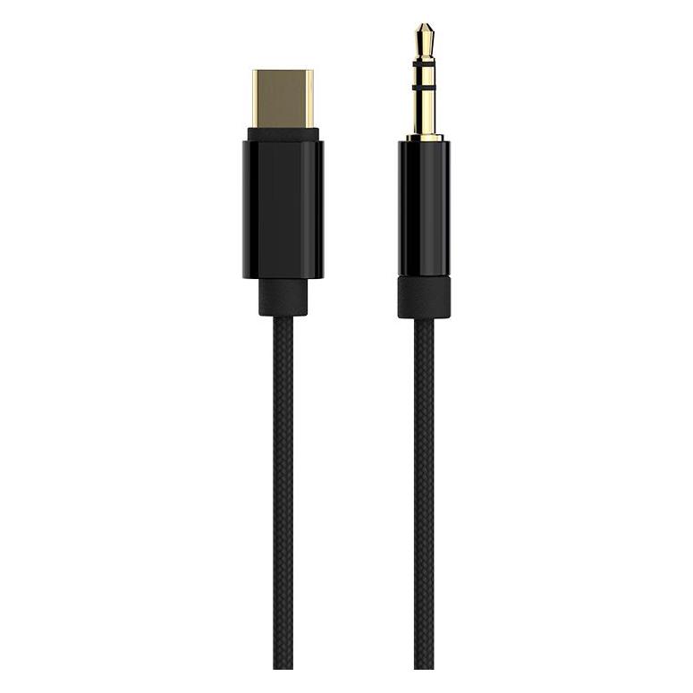 Cablexpert USB type-C to Stereo 3.5 mm AUX Cable, 1.5 m, Black (1.50 m, AUX Kabel) (CCA-CM3.5M-1.5M)