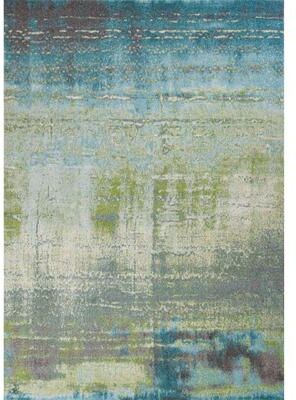 Domani Ocean Blue/Green Abstract Ombre Rug