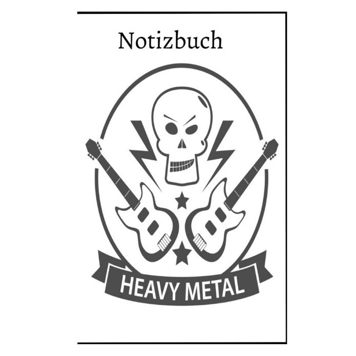 epubli Heavy Metal Skull Notizbuch für Metal und Rock Fans, 60 Blankoseiten, Softcover (Blanko, Weicher Einband) (56135429)