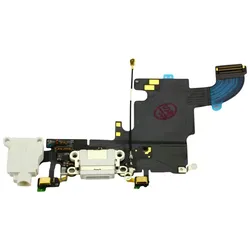 Dock-Connector Lade-Anschluß mit Flexkabel, Lautsprecher-Audio-Buchse, Mikrofon, für iPhone 6S, weiß