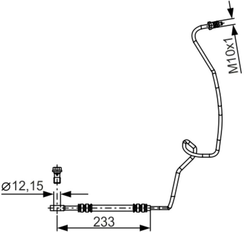 Bremsschlauch BOSCH 1 987 481 338