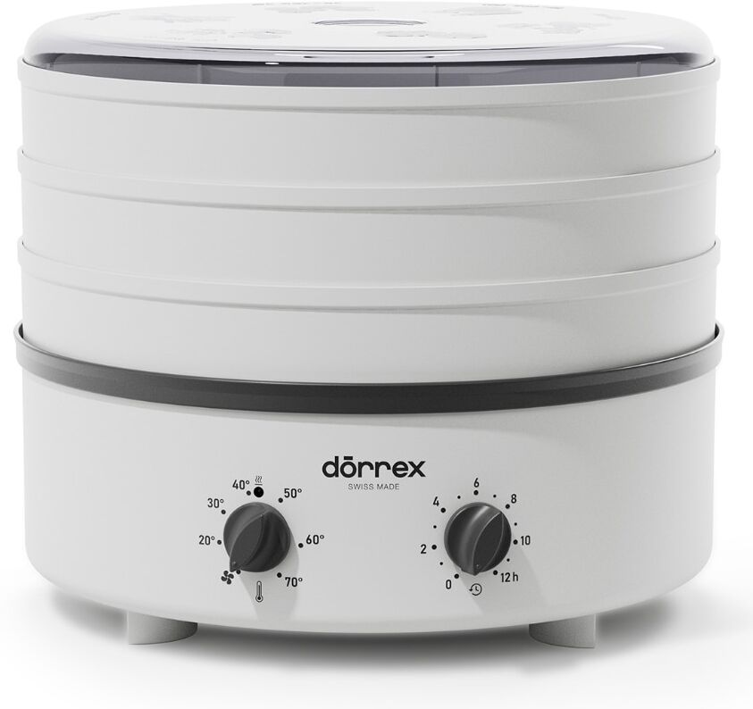 STÖCKLI Dörrautomat "Dörrgerät mit 12 Std. Timer", weiss (weiß), H:28cm Ø:33cm, Dörrautomaten, Dörrautomat weiß Einheitsgröße
