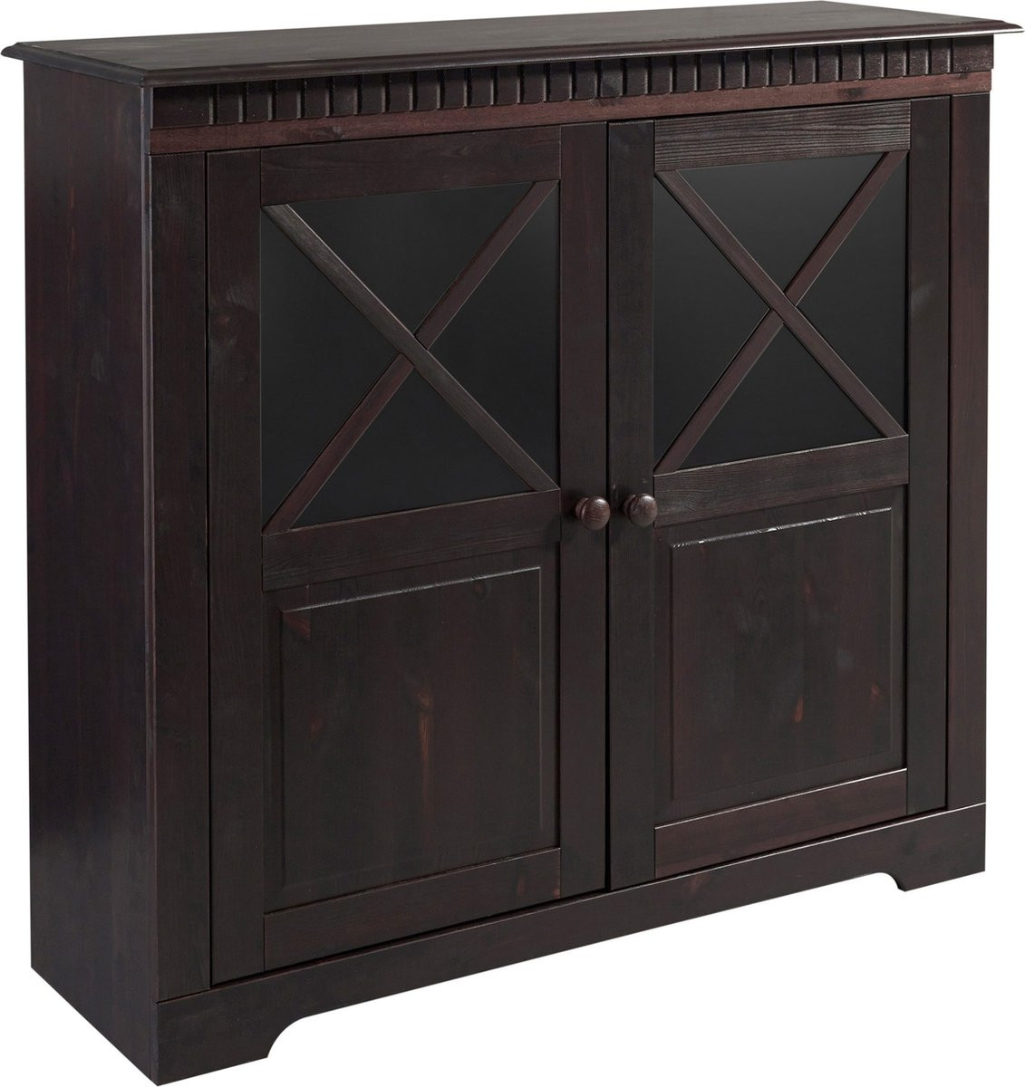 Lisa-Kast 2-deurs houten kast voor woonkamer of thuiskantoor