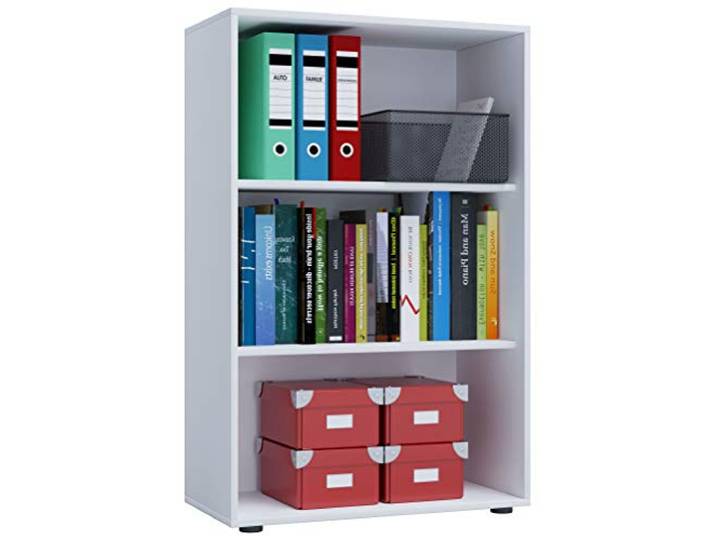 VCM Houten bureaustandaard archiefkast archiefkast boekenplank Lona 3f Houten bureaustandaard archiefkast archiefkast boekenplank Lona 3f Wit