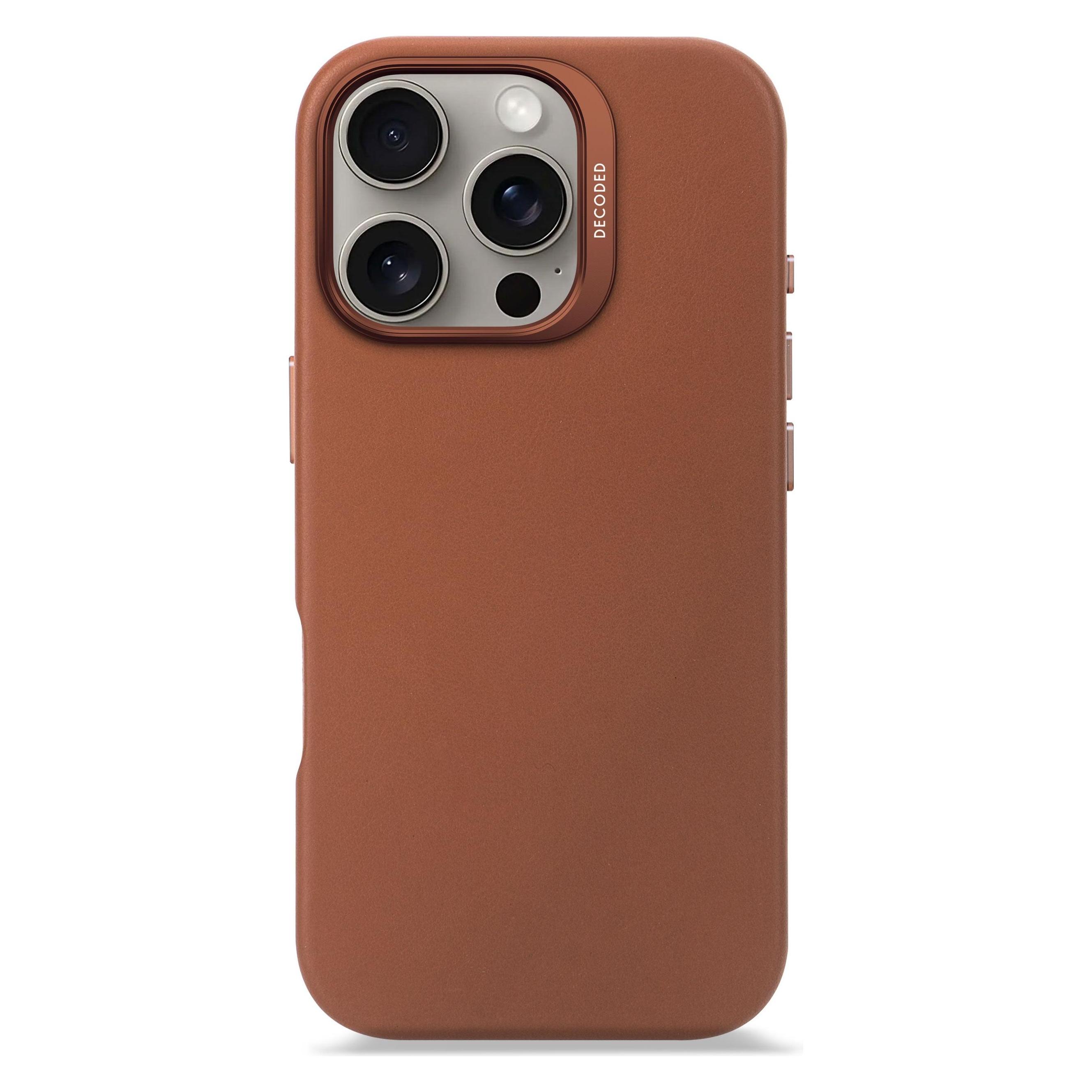 Decoded Leather Backcover (Apple iPhone 16 Pro) (DE-D25IPO16PBC1TN)